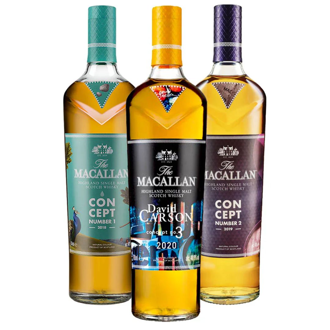 The Macallan Concept Series Collection (Concept No. 1, No. 2 & No. 3)